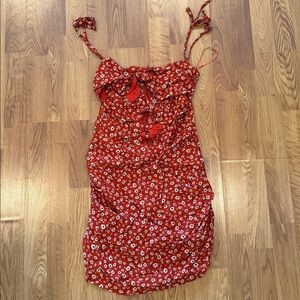 Skylar + Madison Rust Floral Dress - Medium